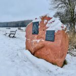 Eine Kreuzwegstation im Winter